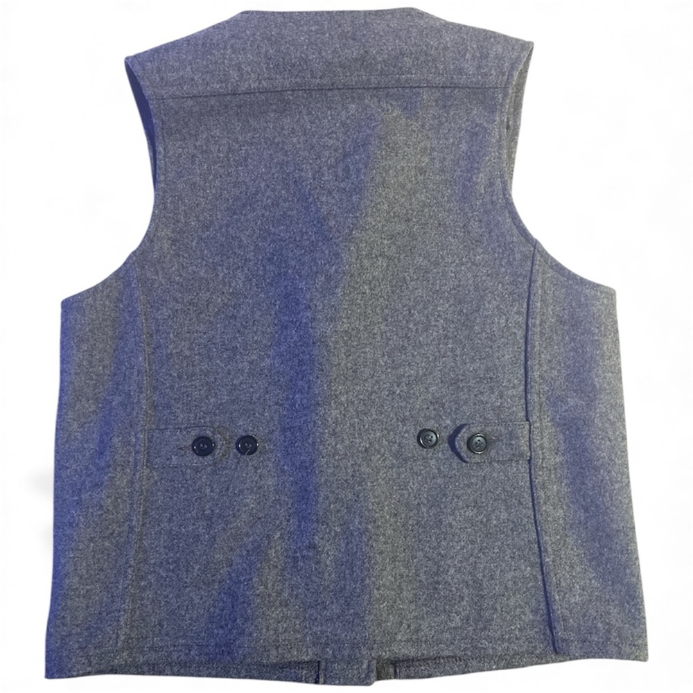 Filson Mackinaw Vest Womens L Gray Virgin Wool Made In USA 20004 - Picture 8 of 9